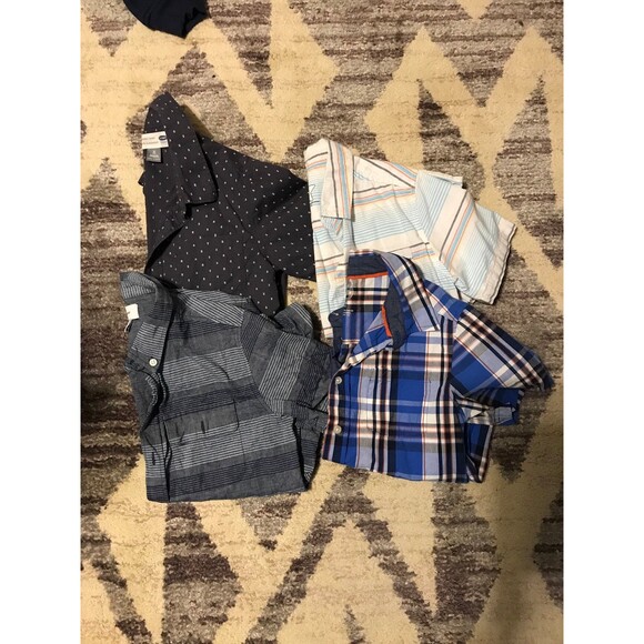 Old Navy Boys Short Sleeve Button Up Collared Shirts Size Medium 8 - Picture 2 of 8